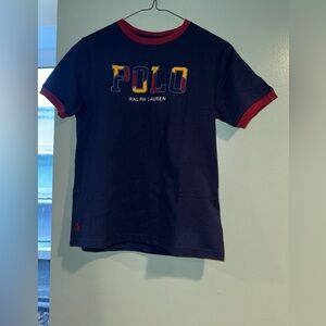 Polo by Ralph Lauren Kids Black Tee with Red Trim